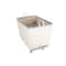 Steele Canvas Basket 10 BU Permanent Truck Natural Canvas w/Grey Vinyl - 3in Casters 9610CNATVGRYW3 - alternate 2